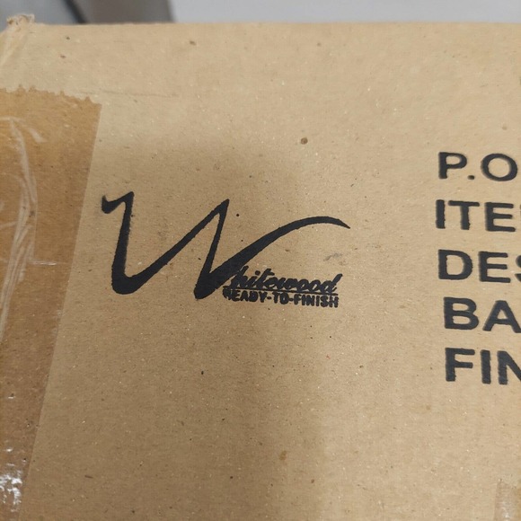 Whitewood Industries End Table Unfinished White Wash Storage Drawer 25 in. H - Picture 7 of 10